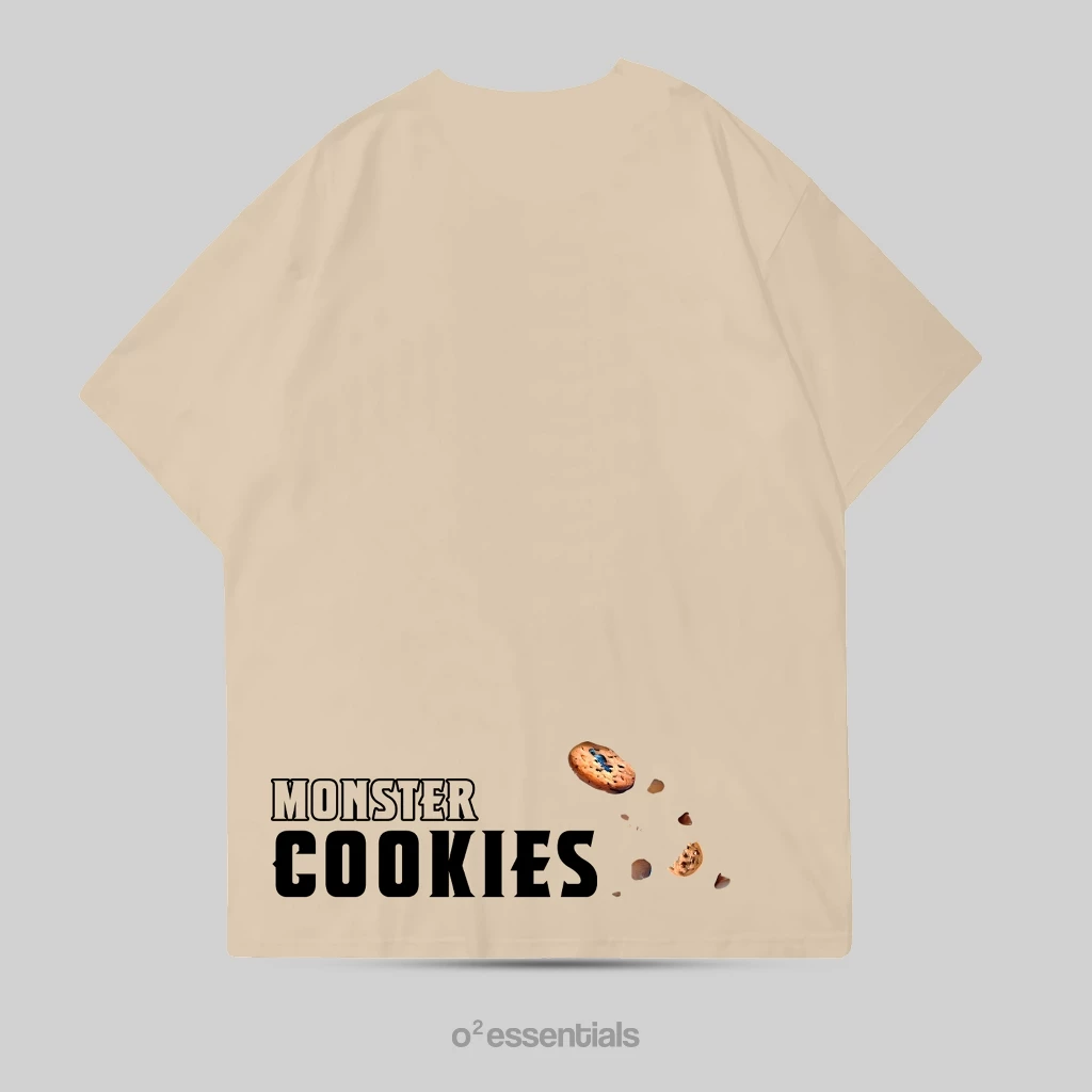 Oversized T-Shirt – Monster Cookies Cream Back