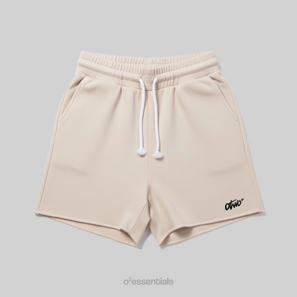 Flow Shorts – Short Pants Unisex Baby Terry Premium Cream Front