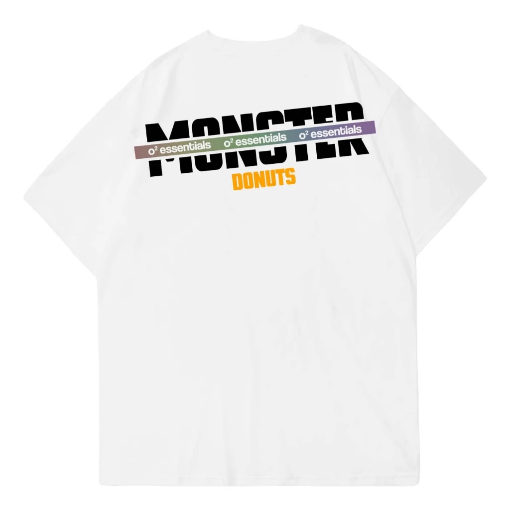 Oversized T-Shirt – Monster Donuts White Back