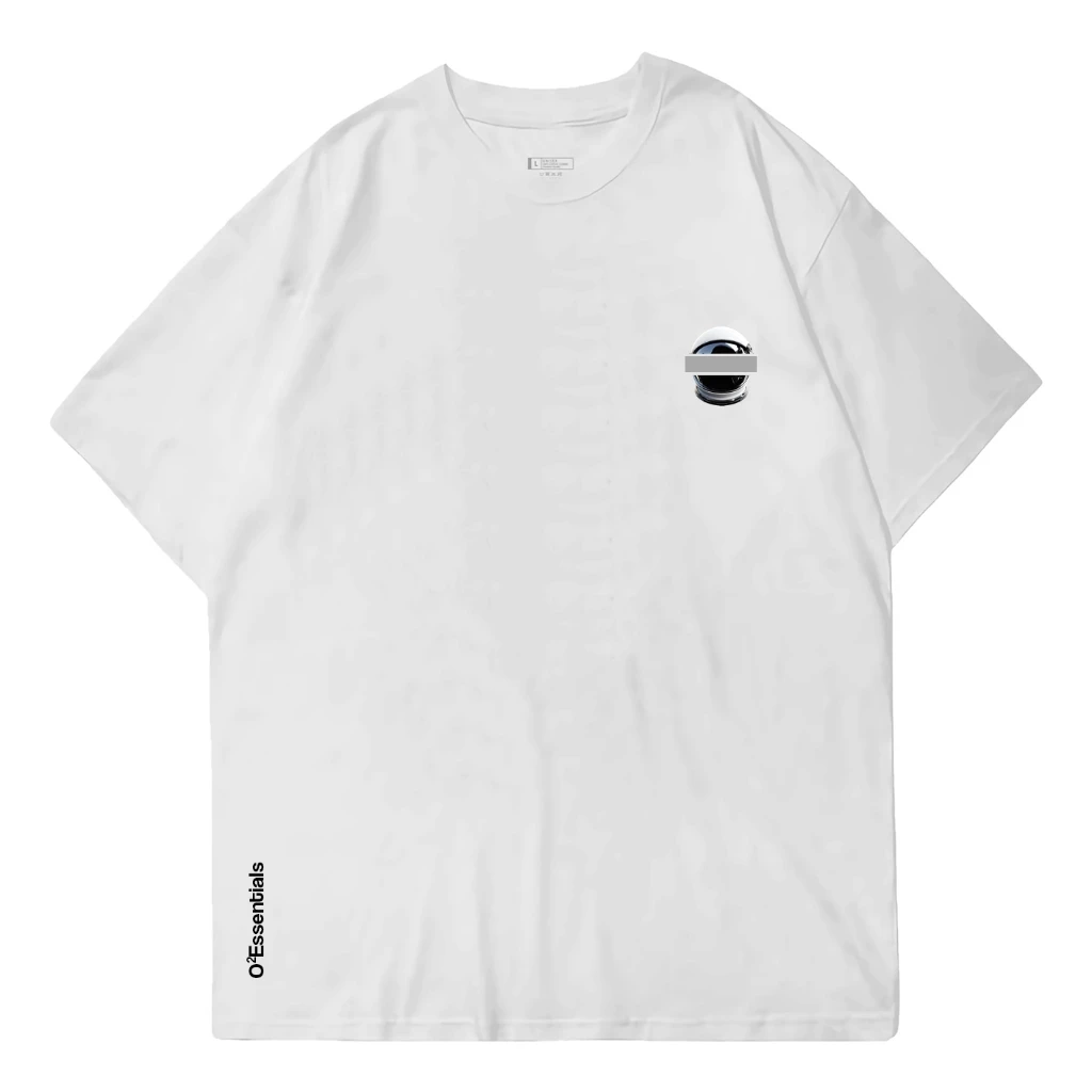 Oversized T-Shirt – Moon Scape White Front