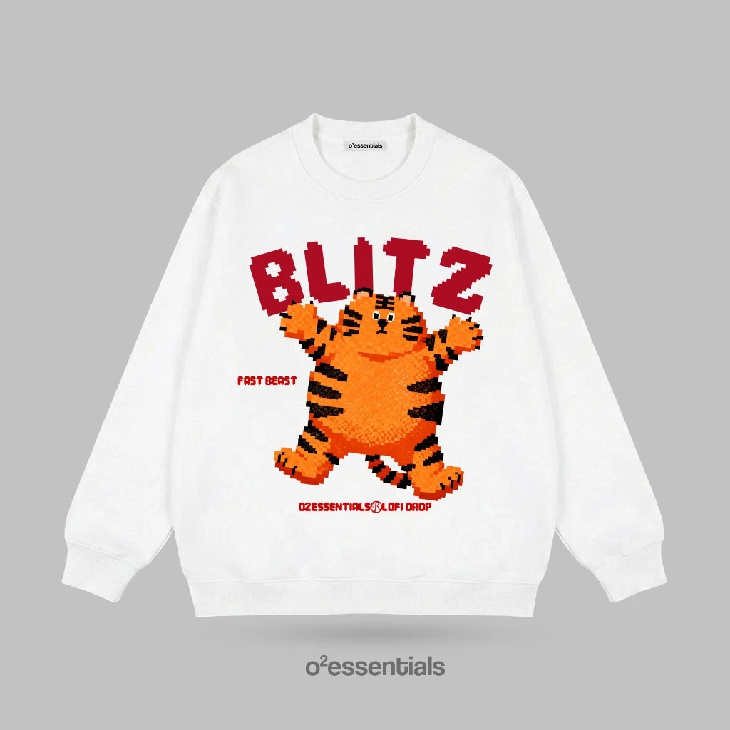 Graphic Sweater Crewneck Casual - BLITZ Sweater